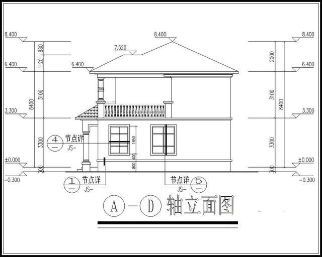 14x9米农村二层房屋设计图,8间卧室,20万左右