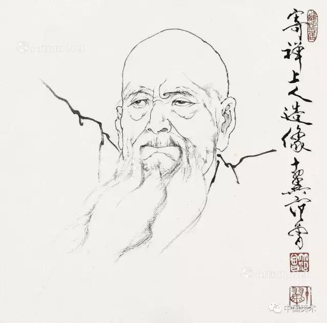 艺术大师李可染先生 180cm×100cm 1988年