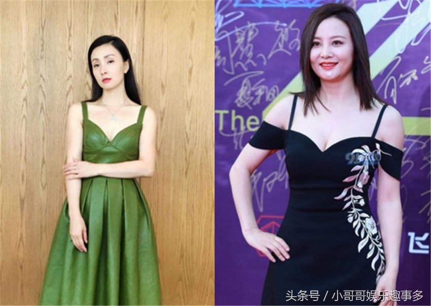46岁小陶虹和49岁大陶红穿吊带裙,网友:还是"胖"点好!