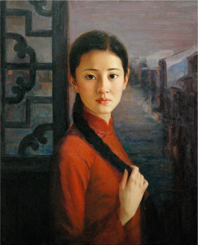 "唯美细腻"解烨人物油画作品中那些令人着迷的少女