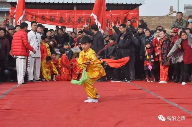 高阳县于堤村举办庆新春武术同林汇演大会