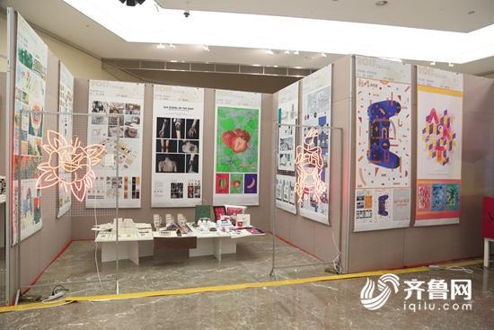 毕业展演季系列活动学生优秀作品展在济南市美术馆开展,展出设计学院