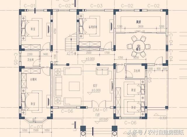 10款二层农村自建房图纸,2款带土灶,3款带车库,7款带堂屋