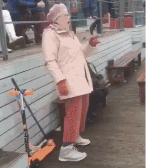 搞笑gif:据说狗能看到人看不见的!