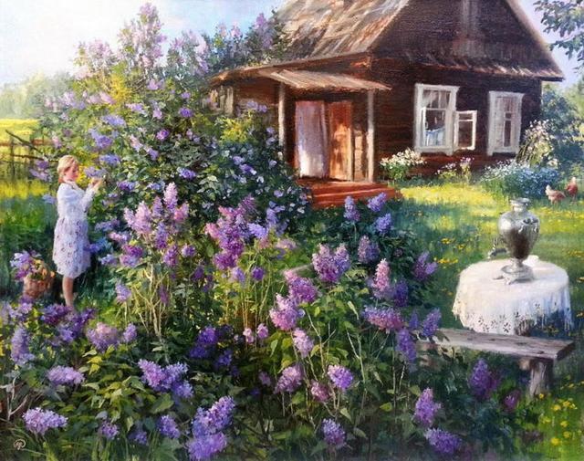 艺术家弗拉基米尔笔下的俄罗斯乡村田园风光