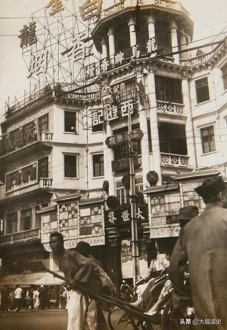 老照片:18张罕见的民国城市老照片,图4杭州西湖,图7哈尔滨