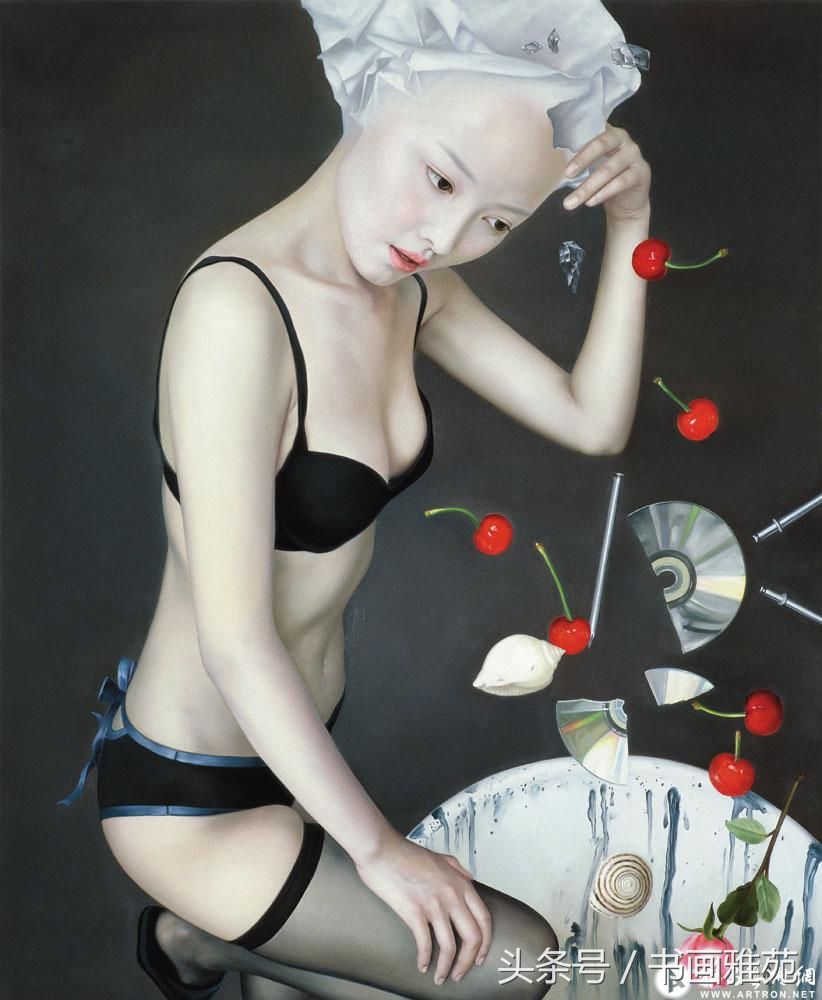 美籍华裔女画家何红蓓油画作品