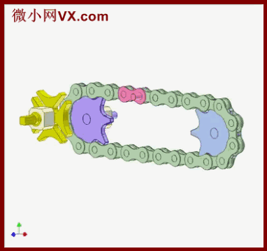 3 链传动3d(chain drive 3d)