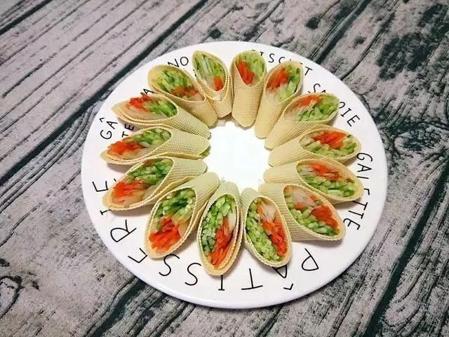 5,切好摆盘