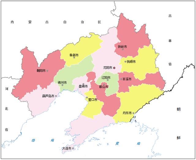 辽宁各市排名:沈阳市人口最多,朝阳市面积最大,大连市