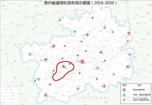 镇宁县,关岭县,紫云县,平坝县(乐平镇)5个地方都被选入机场修建规划