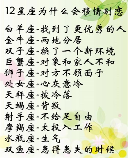 十二星座都是什么魔鬼 白羊座:冒失鬼 金牛座:贪钱鬼 双子座:捣蛋鬼