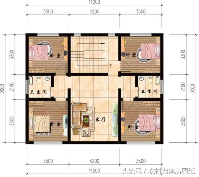 6款农村别墅设计图,带独立厨房有柴火灶,开春建房不用