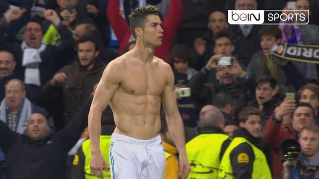 大心脏c罗!又一次拯救皇马!疯狂脱衣庆祝|图