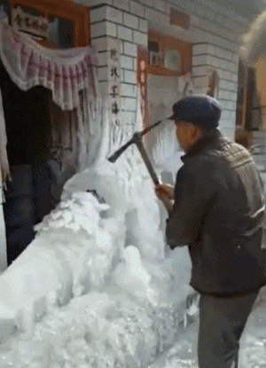 搞笑gif:终于知道为什么东北人都那么年轻了-北京时间