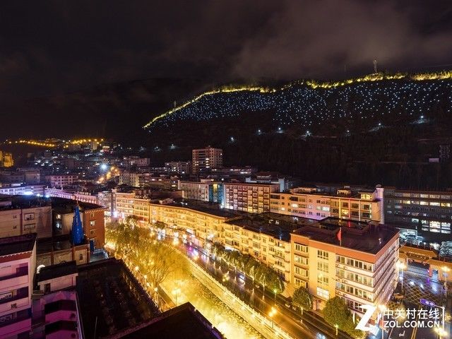 康定的夜景