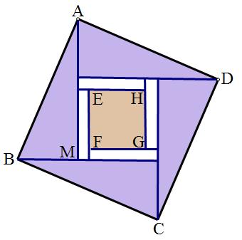 八年级数学,勾股定理,赵爽弦图变形题