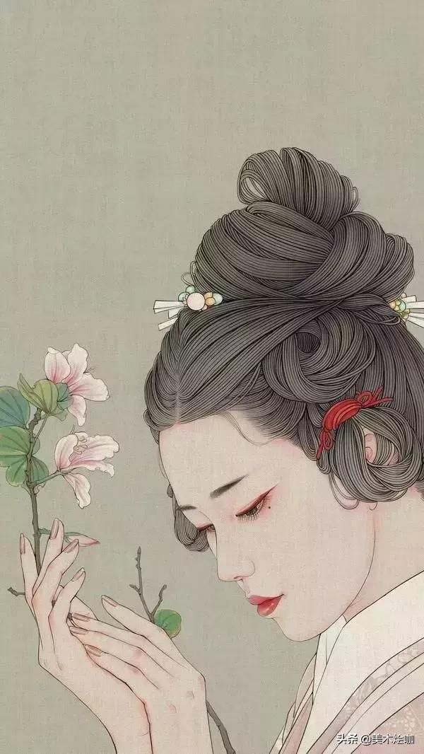 日本女画家宫崎优笔下的工笔仙女,将东方尤物画出极致