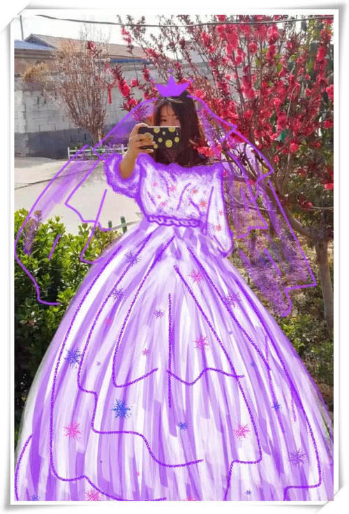 最近画婚纱火了,粉色少女心,紫色贵气,都不如最后一个