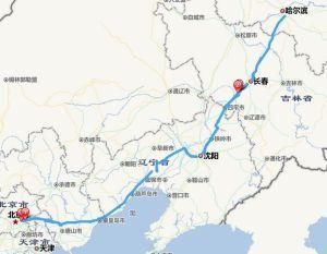 102国道,过,天津,河北,辽宁,吉林和黑龙江4个省份