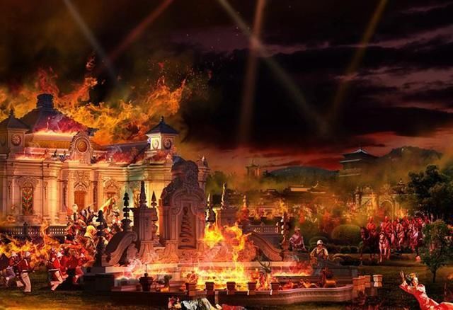 火烧圆明园图片