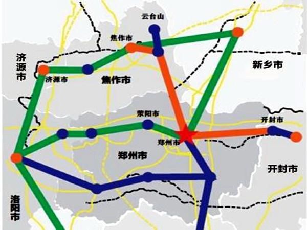 《中原城市群城际轨道交通网规划(2009~2020年)》中城际铁路网"环线"