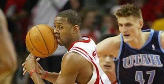 nba球星搞笑照片 邓肯恶魔微笑大姚经典表情