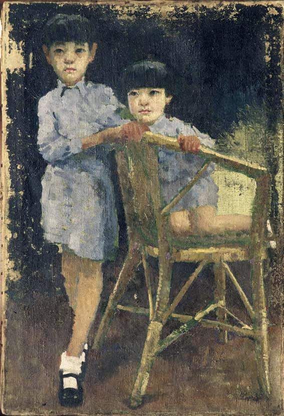 徐悲鸿人物油画,"静"的美!
