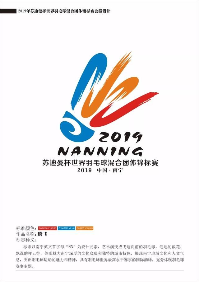 2019年羽毛球苏迪曼杯赛口号,会徽和吉祥物十佳出炉!