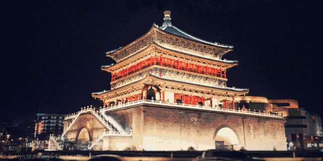 壁纸 城楼 旅游 640_320 gif 动态图 动图