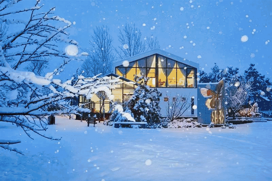 下雪后的苏州,上海,南京和杭州,世界一片洁白