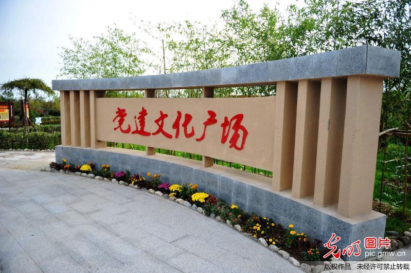 山东青岛建成全国首个党建文化广场