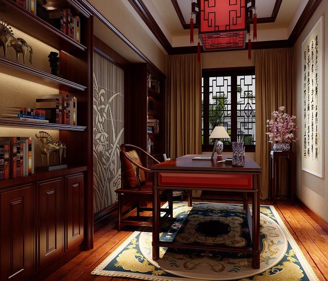 慢下来 享受古色古香的中式书房设计