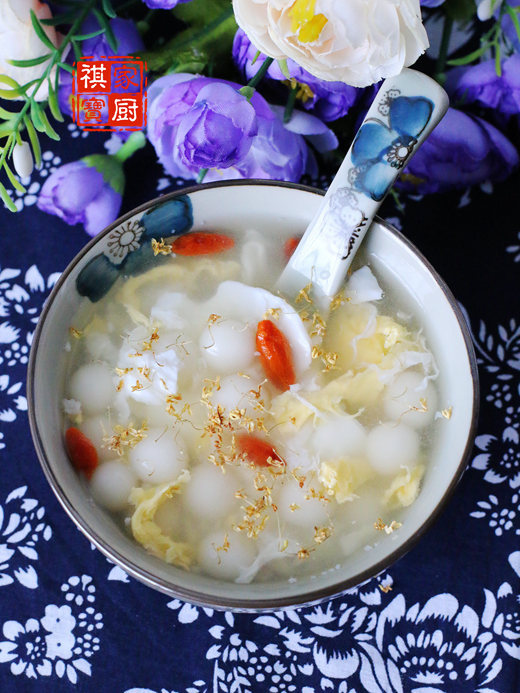 儿童节,宝贝喜欢的轻食点心--桂花酒酿小丸子