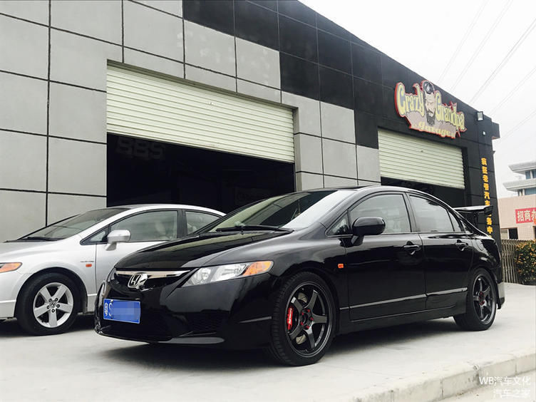 本田思域钛金灰 八代思域改装案例钛金银