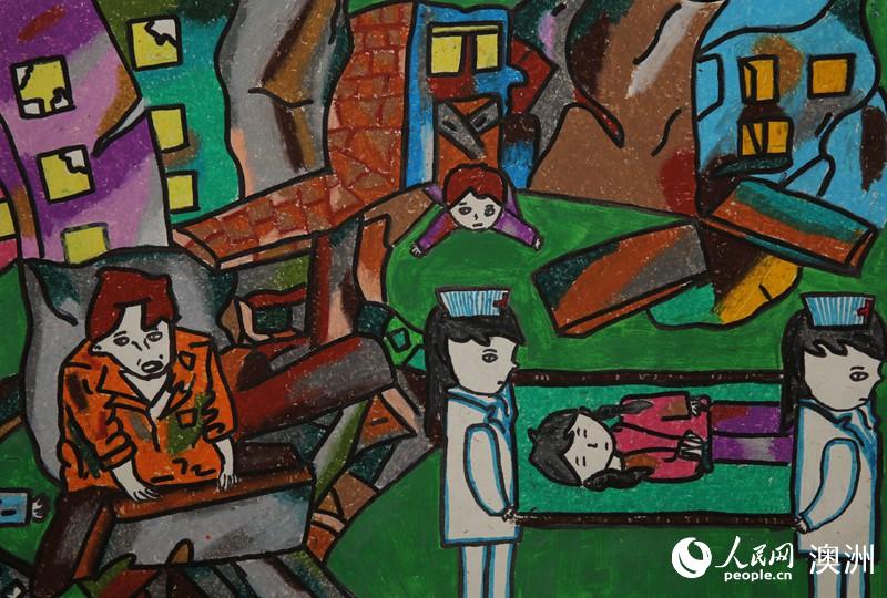 澳慈善项目筹划汶川地震十周年儿童画展