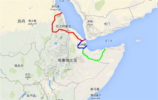 吉布提地理位置.