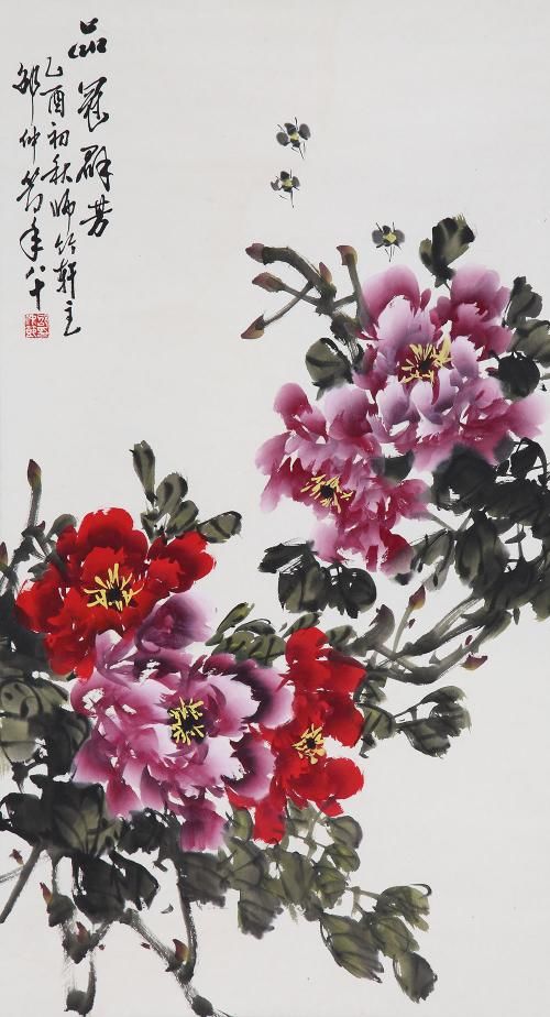 妙笔凝趣,法通古今,当代"牡丹画第一人"邵仲节写意牡丹精选赏