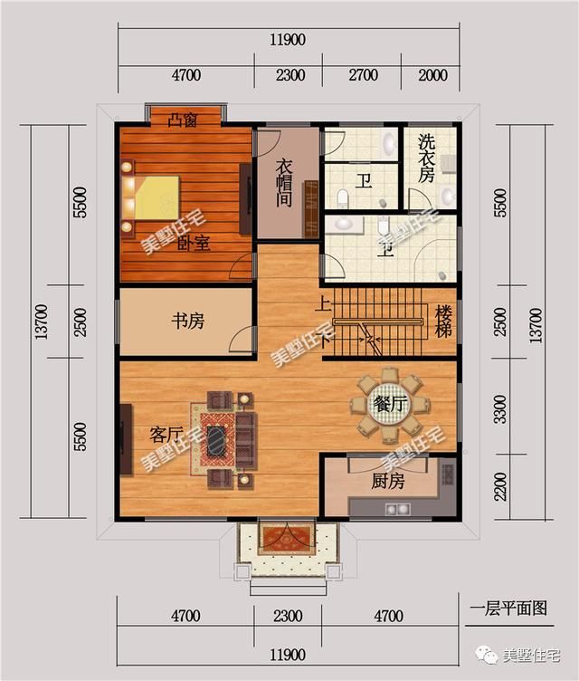 3款11米开间三层带平面图别墅,第1带车库,第3最实用!