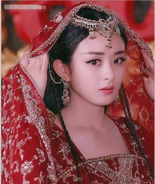 女星古装新娘妆:景甜,迪丽热巴,赵丽颖,都没有她美