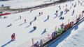平谷渔阳滑雪场营业首日游客爆棚