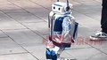身高75厘米的“小巨人”机器人，是人形机器人半马的最“萌”选手