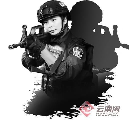 希望永不开一枪 云豹突击队女狙击手默默守护昆明