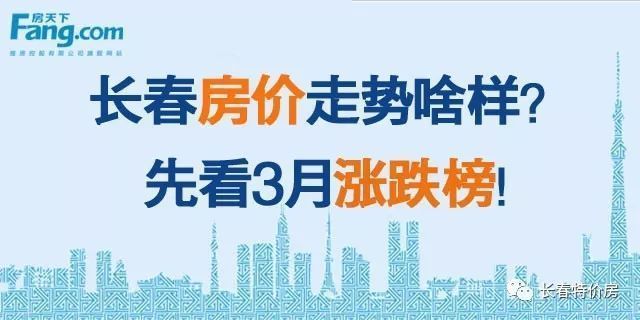 长春房价走势啥样,看3月房价涨跌榜