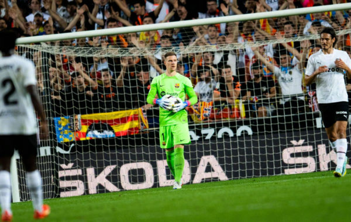 特尔施特根成为西甲首位前12轮零封10场的门将