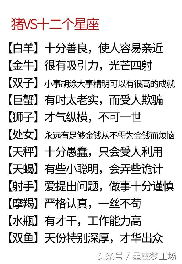十二星座配对十二生肖超准的性格解析!看看是