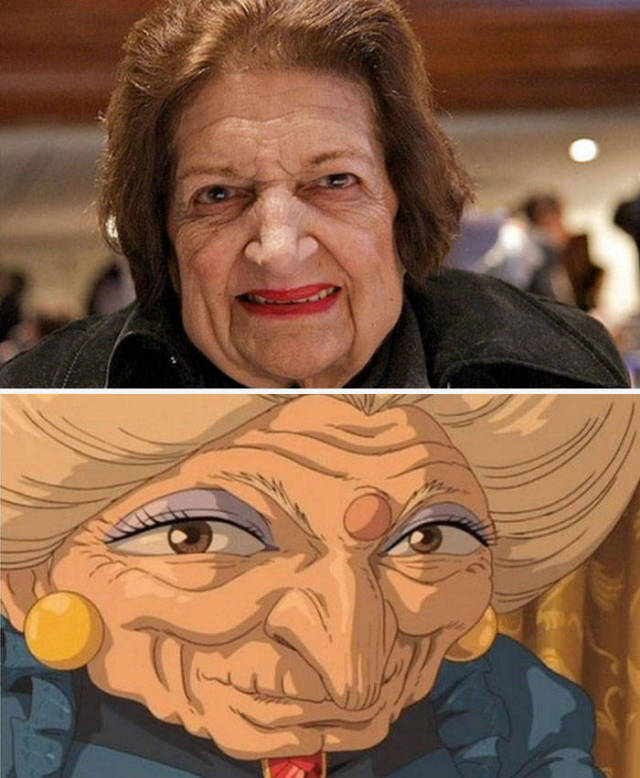 人类与卡通人物撞脸，这画风出奇的一致！