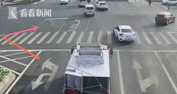 年度最强PS！嫌回家路堵 男子竟然在马路上把车道线涂改了