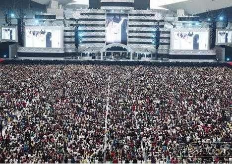 单场演唱会最多人数记录 刘德华世界第三,迈克