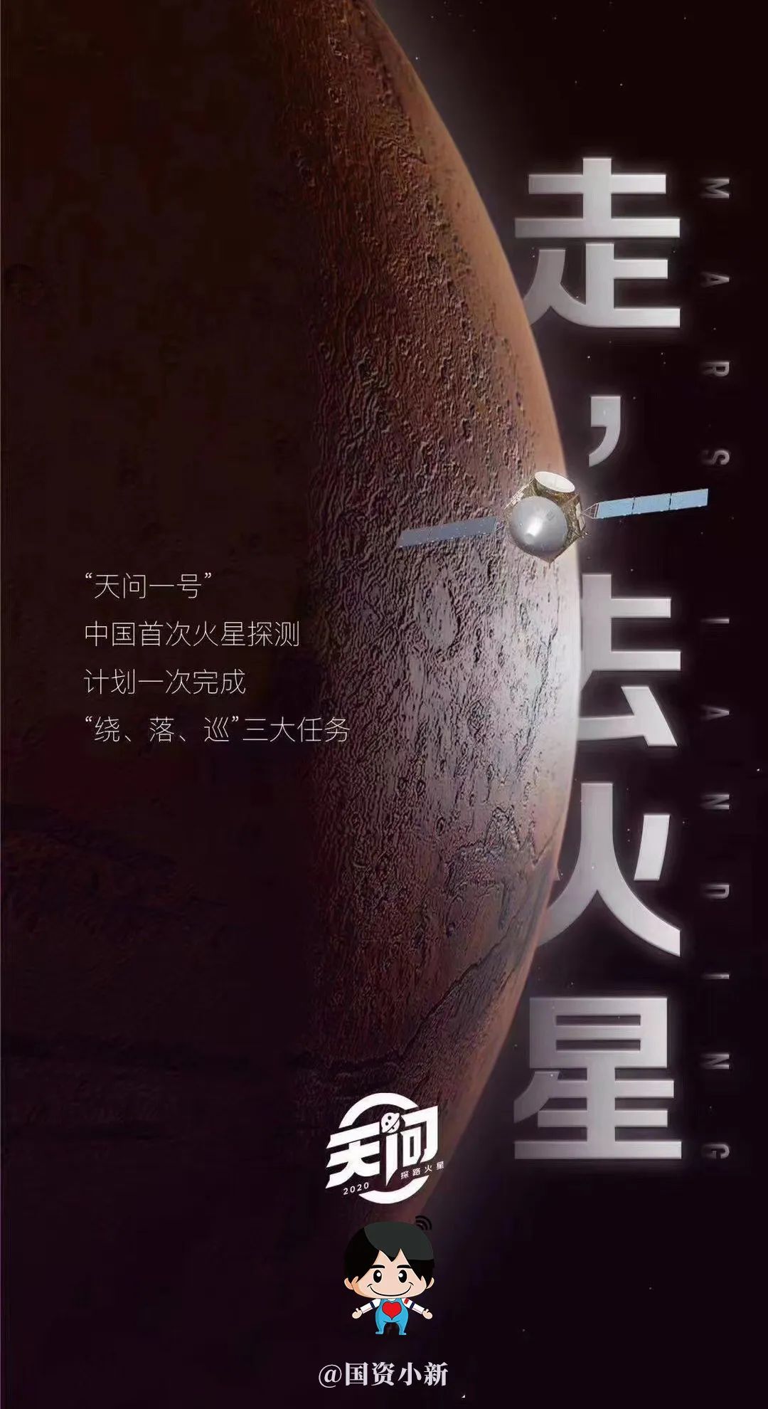 火星,央企来了!"天问一号"火星探测器成功发射!